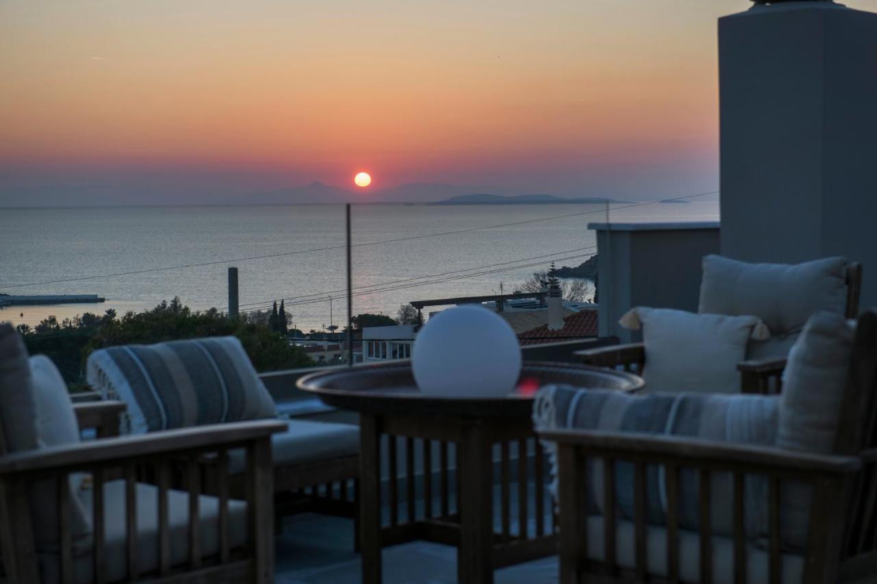 Aval Riviera Lägenhet Lagonisi Exteriör bild